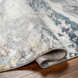Surya San Francisco Sfo-2314 Ivory, Blue, Light Gray, Black, Mustard, Rust Rug.