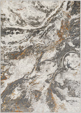 Surya San Francisco Sfo-2315 Charcoal, Ivory, Light Gray, Black, Mustard, Rust Rug.