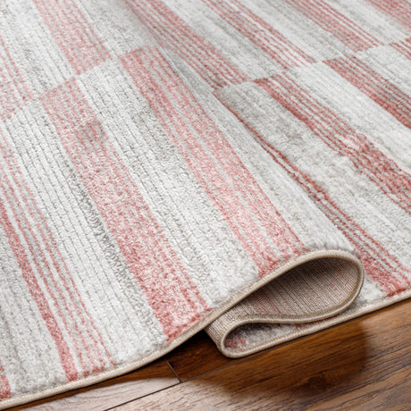 Surya San Francisco Sfo-2317 Ivory, Light Gray, Burgandy, Dusty Pink, Light Slate Rug.
