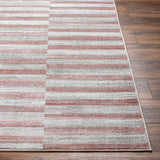 Surya San Francisco Sfo-2317 Ivory, Light Gray, Burgandy, Dusty Pink, Light Slate Rug.