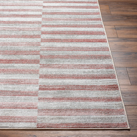 Surya San Francisco Sfo-2317 Ivory, Light Gray, Burgandy, Dusty Pink, Light Slate Rug.