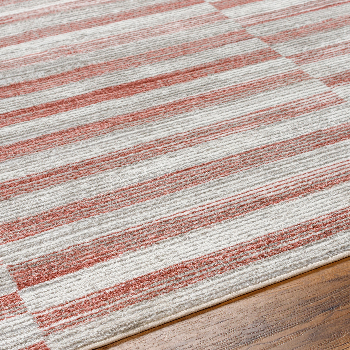 Surya San Francisco Sfo-2317 Ivory, Light Gray, Burgandy, Dusty Pink, Light Slate Rug.