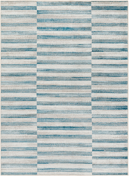 Surya San Francisco Sfo-2318 Ivory, Light Gray, Denim, Blue, Slate, Light Slate Area Rug