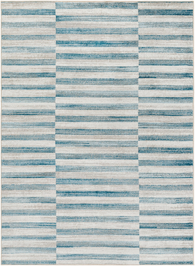 Surya San Francisco Sfo-2318 Ivory, Light Gray, Denim, Blue, Slate, Light Slate Rug.