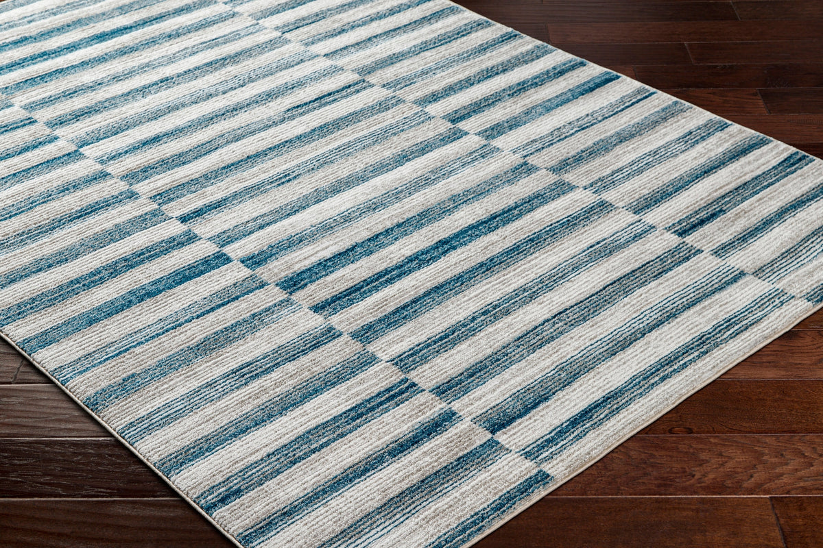 Surya San Francisco Sfo-2318 Ivory, Light Gray, Denim, Blue, Slate, Light Slate Rug.