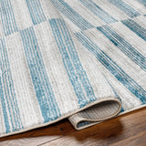 Surya San Francisco Sfo-2318 Ivory, Light Gray, Denim, Blue, Slate, Light Slate Rug.