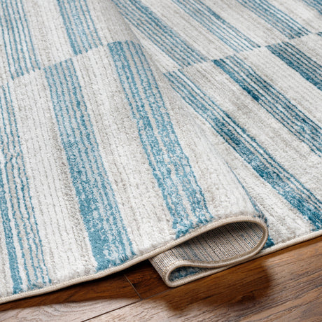 Surya San Francisco Sfo-2318 Ivory, Light Gray, Denim, Blue, Slate, Light Slate Rug.