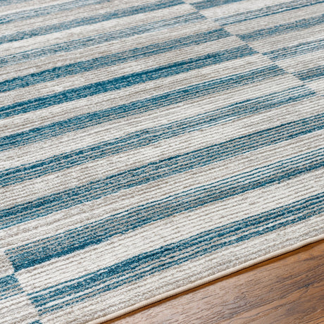 Surya San Francisco Sfo-2318 Ivory, Light Gray, Denim, Blue, Slate, Light Slate Rug.