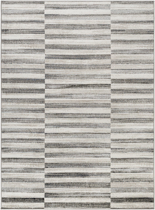 Surya San Francisco Sfo-2319 Ivory, Light Gray, Black, Light Slate, Charcoal Area Rug