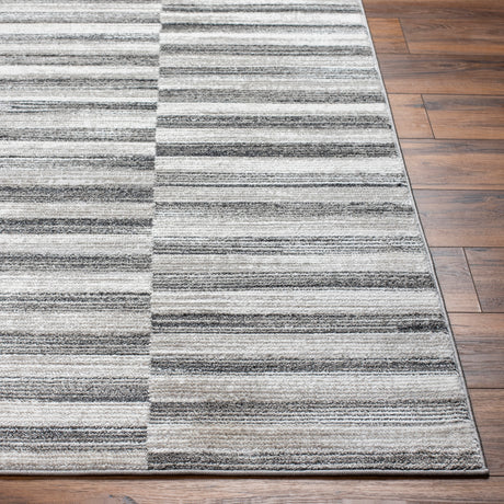Surya San Francisco Sfo-2319 Ivory, Light Gray, Black, Light Slate, Charcoal Rug.
