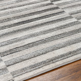 Surya San Francisco Sfo-2319 Ivory, Light Gray, Black, Light Slate, Charcoal Rug.