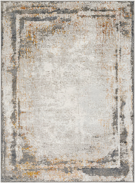 Surya San Francisco Sfo-2321 Ivory, Light Gray, Black, Charcoal, Mustard, Rust Rug.