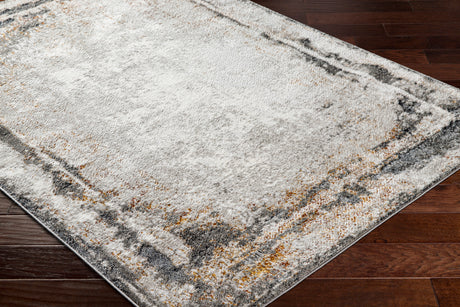 Surya San Francisco Sfo-2321 Ivory, Light Gray, Black, Charcoal, Mustard, Rust Rug.