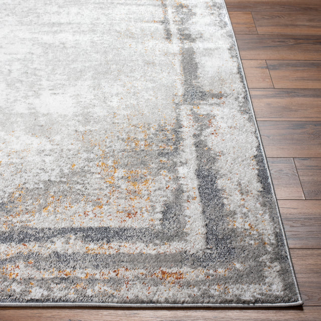 Surya San Francisco Sfo-2321 Ivory, Light Gray, Black, Charcoal, Mustard, Rust Rug.