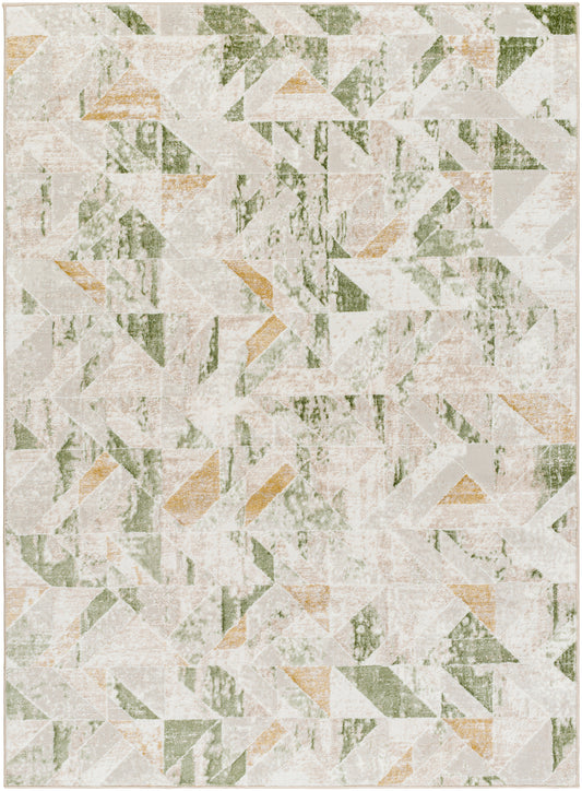 Surya San Francisco Sfo-2324 Ivory, Tan, Sage, Olive, Taupe, Mustard Area Rug