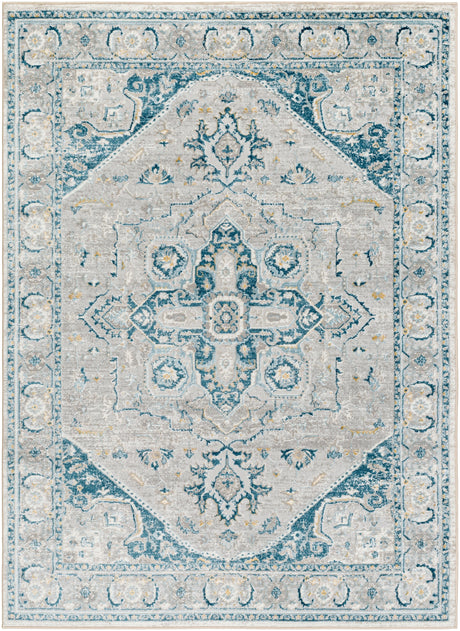 Surya San Francisco Sfo-2325 Ivory, Blue, Light Gray, Denim, Tan, Light Slate Rug.