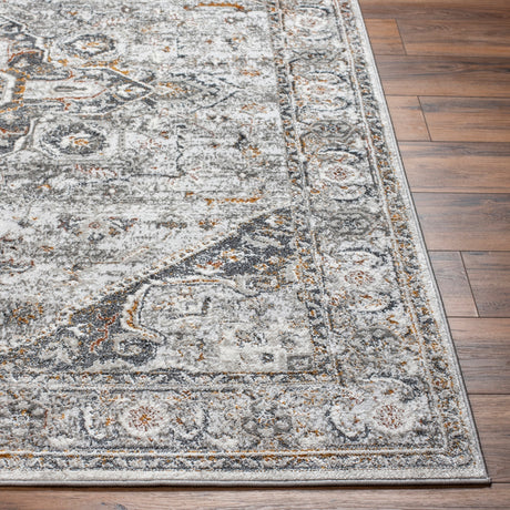 Surya San Francisco Sfo-2326 Ivory, Light Gray, Black, Charcoal, Mustard, Rust Rug.