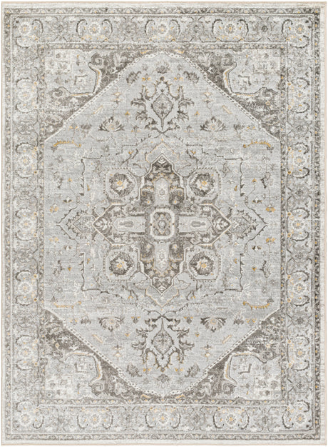 Surya San Francisco Sfo-2327 Light Gray, Ivory, Charcoal, Tan, Slate, Light Slate Rug.