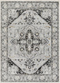 Surya San Francisco Sfo-2328 Light Gray, Charcoal, Ivory, Black, Tan, Slate Rug.