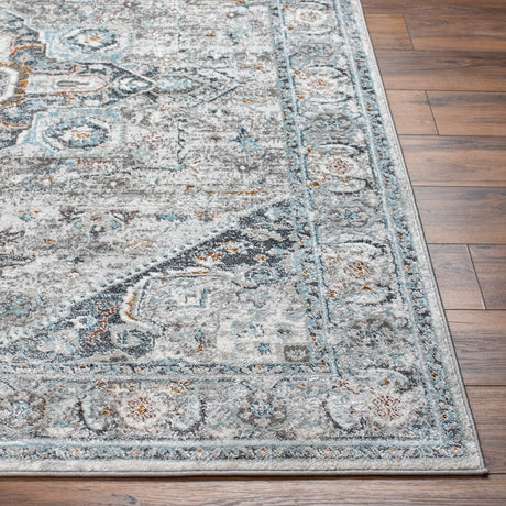 Surya San Francisco Sfo-2329 Ivory, Light Gray, Blue, Black, Mustard, Rust Rug.