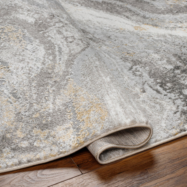 Surya San Francisco Sfo-2333 Light Gray, Ivory, Charcoal, Slate, Light Slate, Tan Rug.