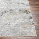Surya San Francisco Sfo-2333 Light Gray, Ivory, Charcoal, Slate, Light Slate, Tan Rug.