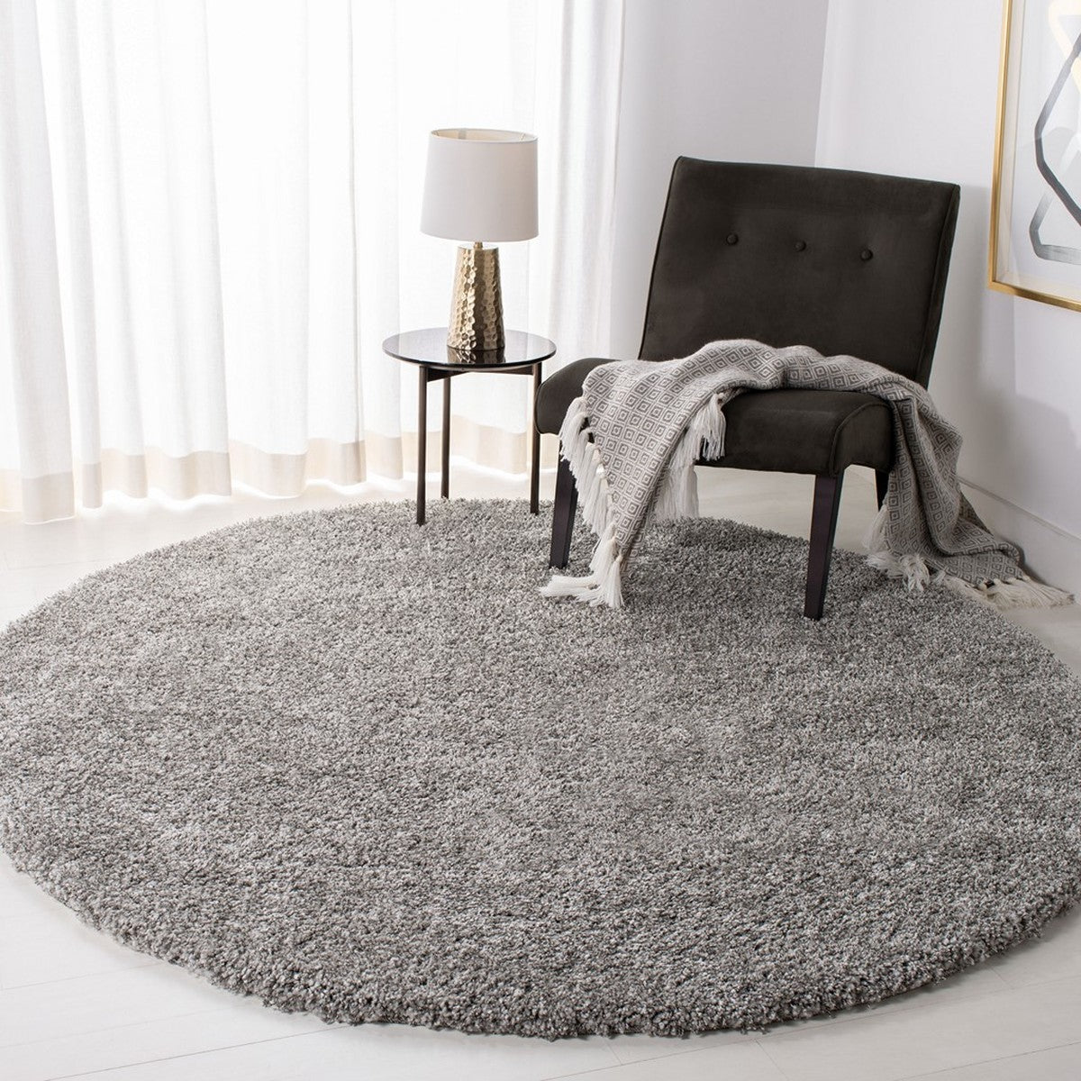 Safavieh California Shag Sg151-7575 Silver Rugs