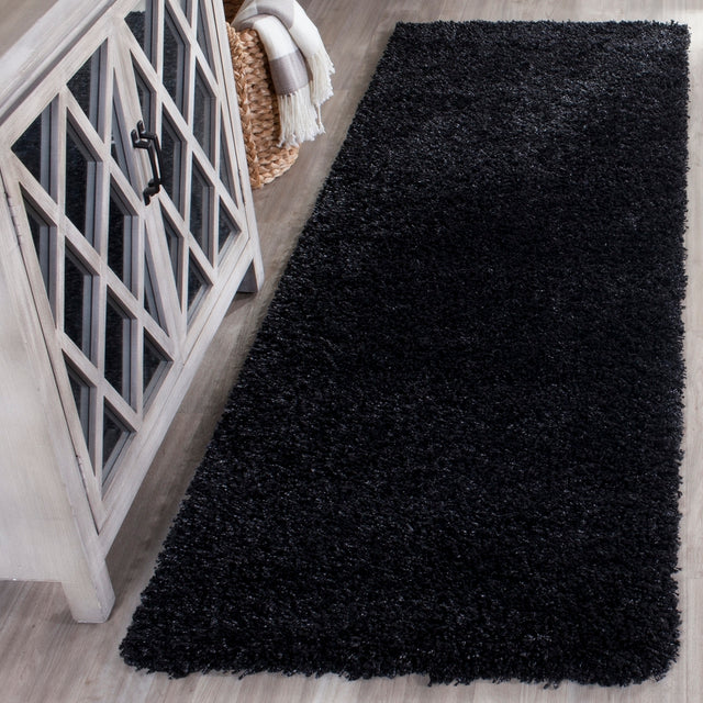 Safavieh California Shag Sg151-9090 Black Rugs