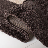 Safavieh Florida Shag Sg451-2813 Dark Brown / Beige Rugs