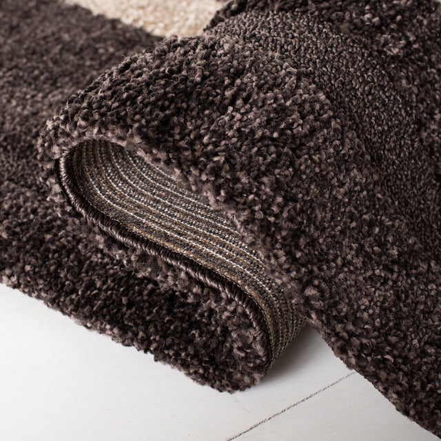 Safavieh Florida Shag Sg451-2813 Dark Brown / Beige Rugs