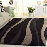 Safavieh Florida Shag Sg451-2813 Dark Brown / Beige Rugs