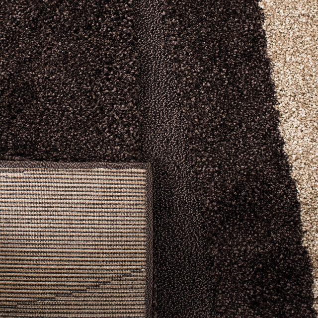 Safavieh Florida Shag Sg451-2813 Dark Brown / Beige Rugs