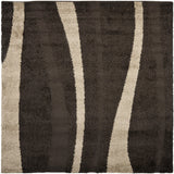 Safavieh Florida Shag Sg451-2813 Dark Brown / Beige Rugs