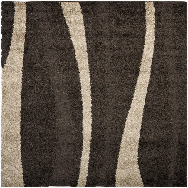 Safavieh Florida Shag Sg451-2813 Dark Brown / Beige Rugs
