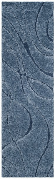 Safavieh Florida Shag Sg471-6065 Light Blue / Blue Rugs