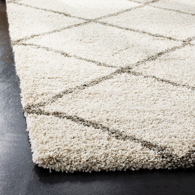Safavieh Hudson Shag Sgh281A Ivory/Grey Rug