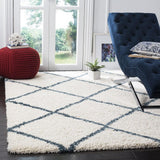 Safavieh Hudson Shag Sgh281T Ivory/Slate Blue Rug