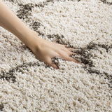 Safavieh Hudson Shag Sgh282A Ivory/Grey Rug