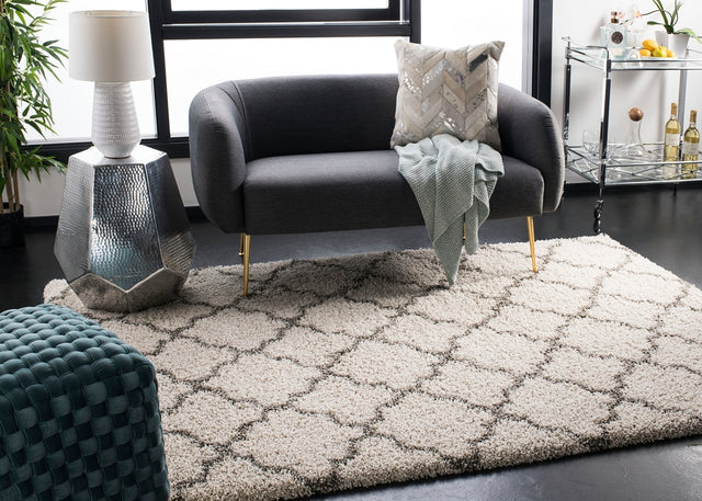 Safavieh Hudson Shag Sgh282A Ivory/Grey Rug