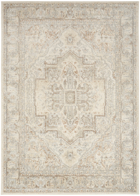 Nourison Quarry QUA18 Machine Made Beige Rug