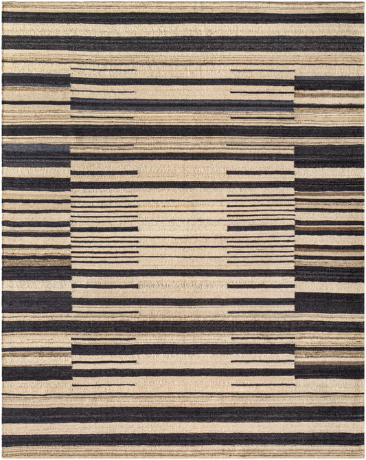 Surya Stockholm Shm-2300 Onyx, Natural, Warm Grey, Sage, Eggplant Area Rug