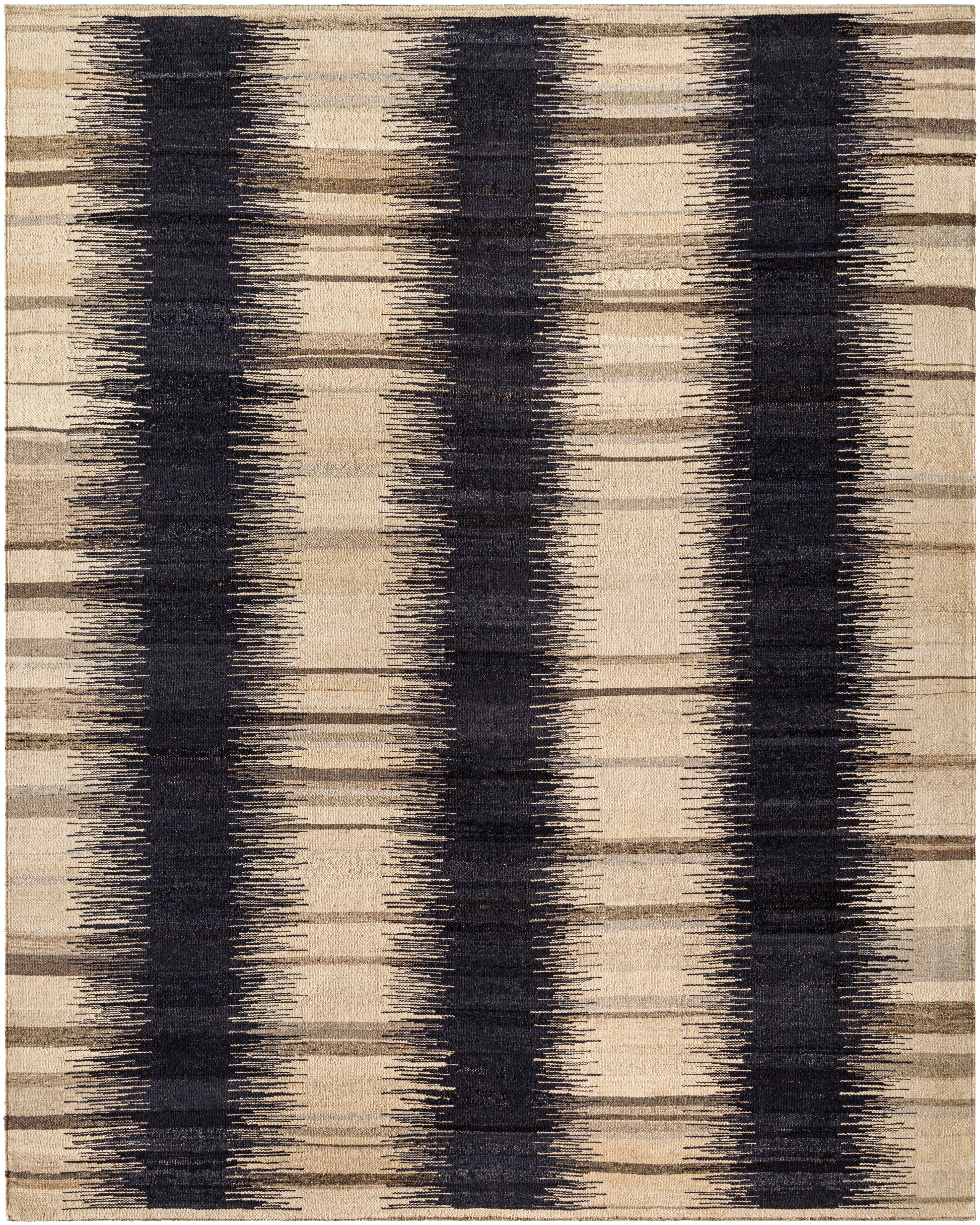 Surya Stockholm Shm-2302 Black, Natural, Khaki, Ink Area Rug