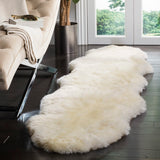 Safavieh Sheep Skin Shs211A White Rugs