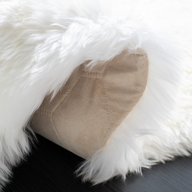 Safavieh Sheep Skin Shs211A White Rugs