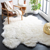 Safavieh Sheep Skin Shs211A White Rugs