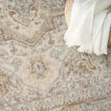 Nourison Quarry QUA18 Machine Made Beige Rug