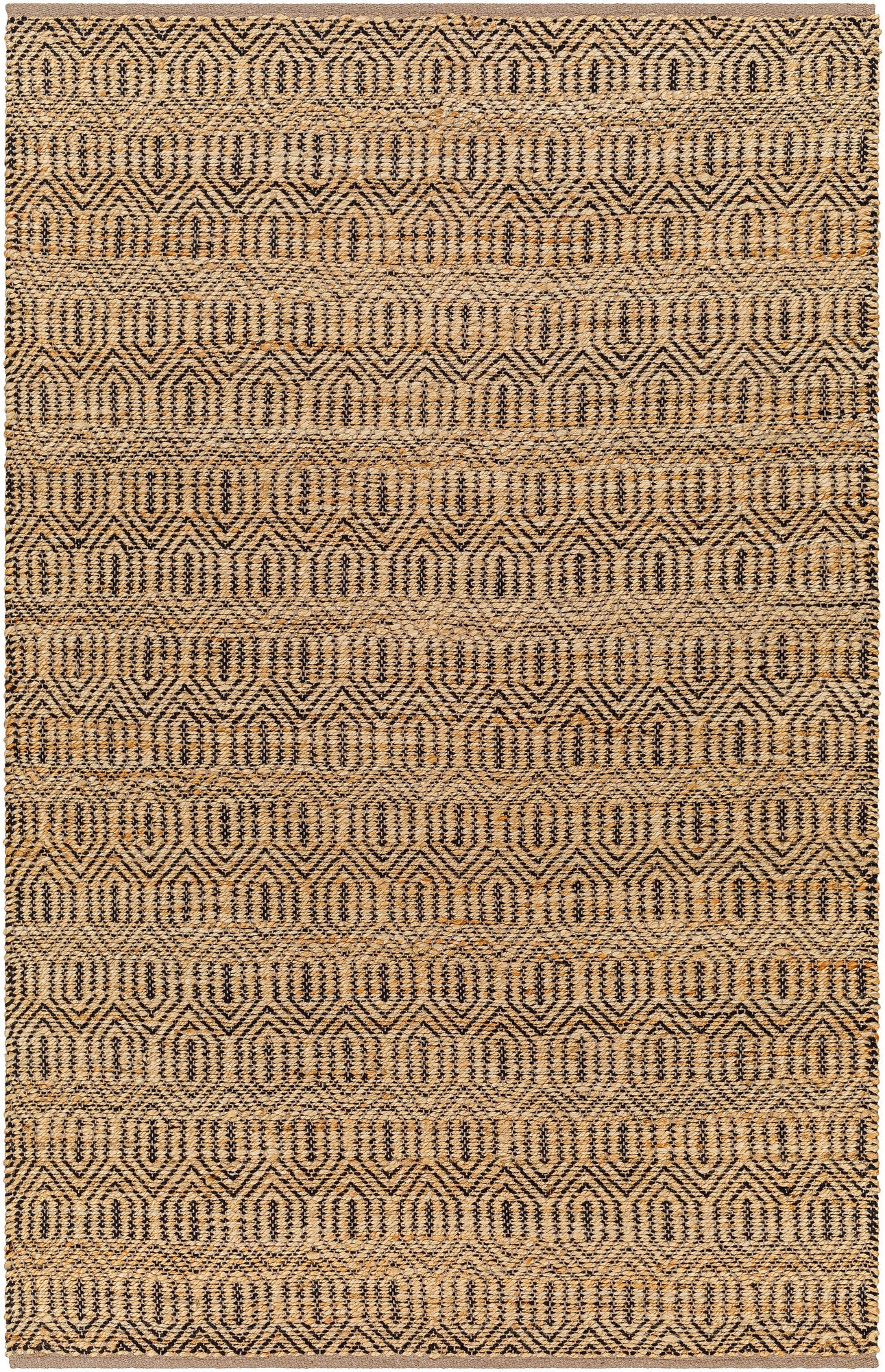 Surya Selanik Snk-2300 Mustard, Amber, Black Area Rug