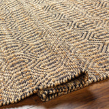 Surya Selanik Snk-2300 Mustard, Amber, Black Rug.