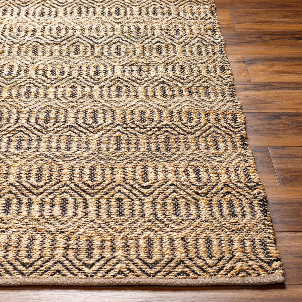Surya Selanik Snk-2300 Mustard, Amber, Black Rug.