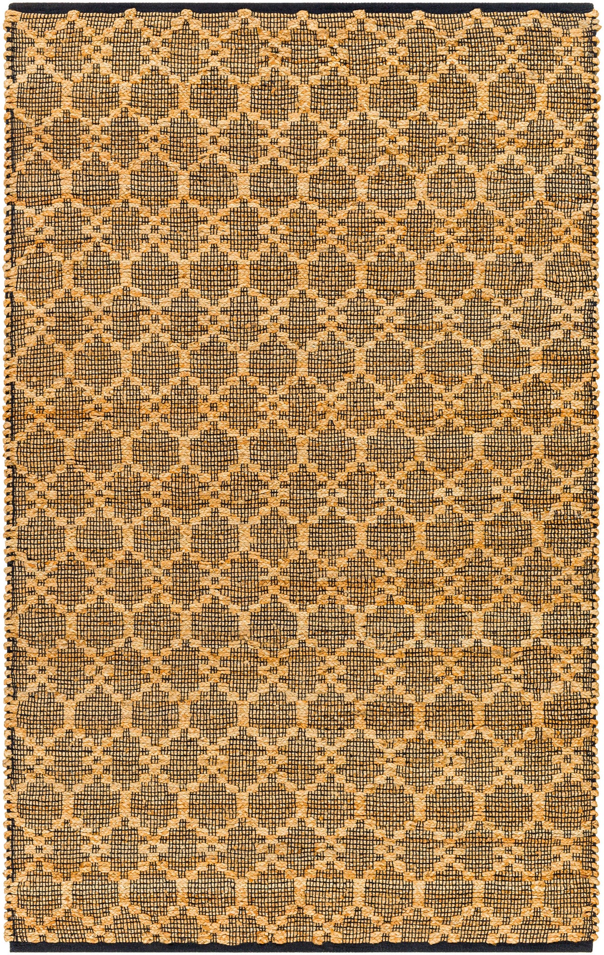 Surya Selanik Snk-2301 Brick, Camel, Light Wood, Brass, Tan, Dark Brown Rug.